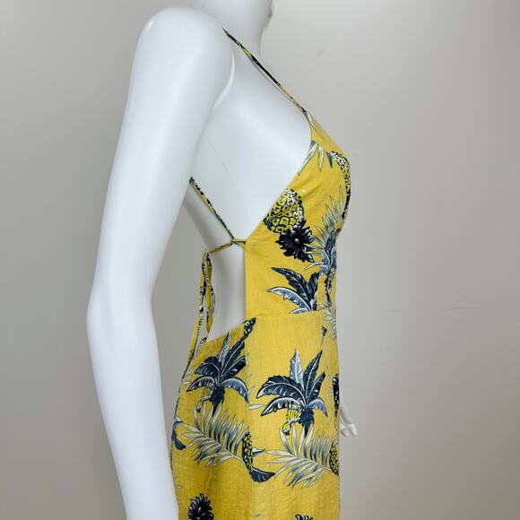 Majorelle Pineapple Dress Backless Tropical Vacation Resort Beach Fruit Medium - Picture 10 of 15